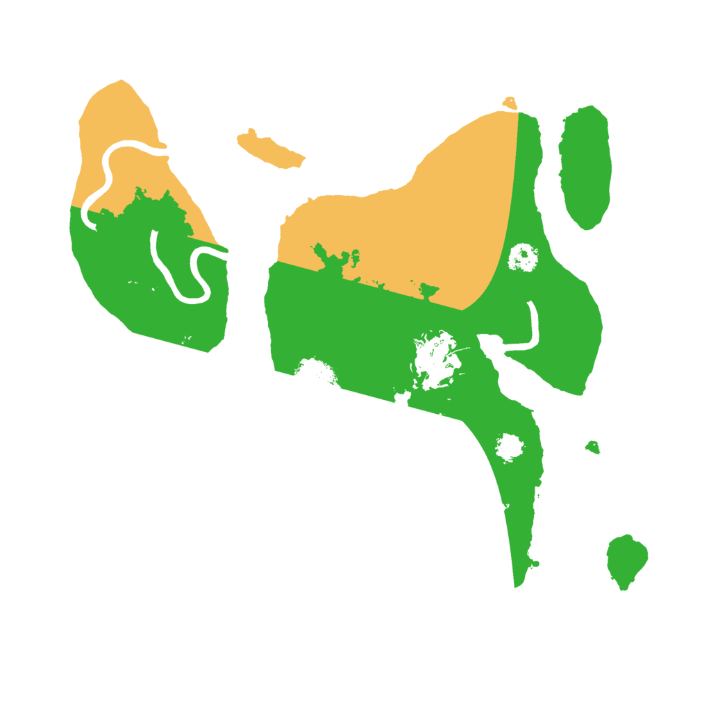 Biome Rust Map: Procedural Map, Size: 2500, Seed: 1756260590