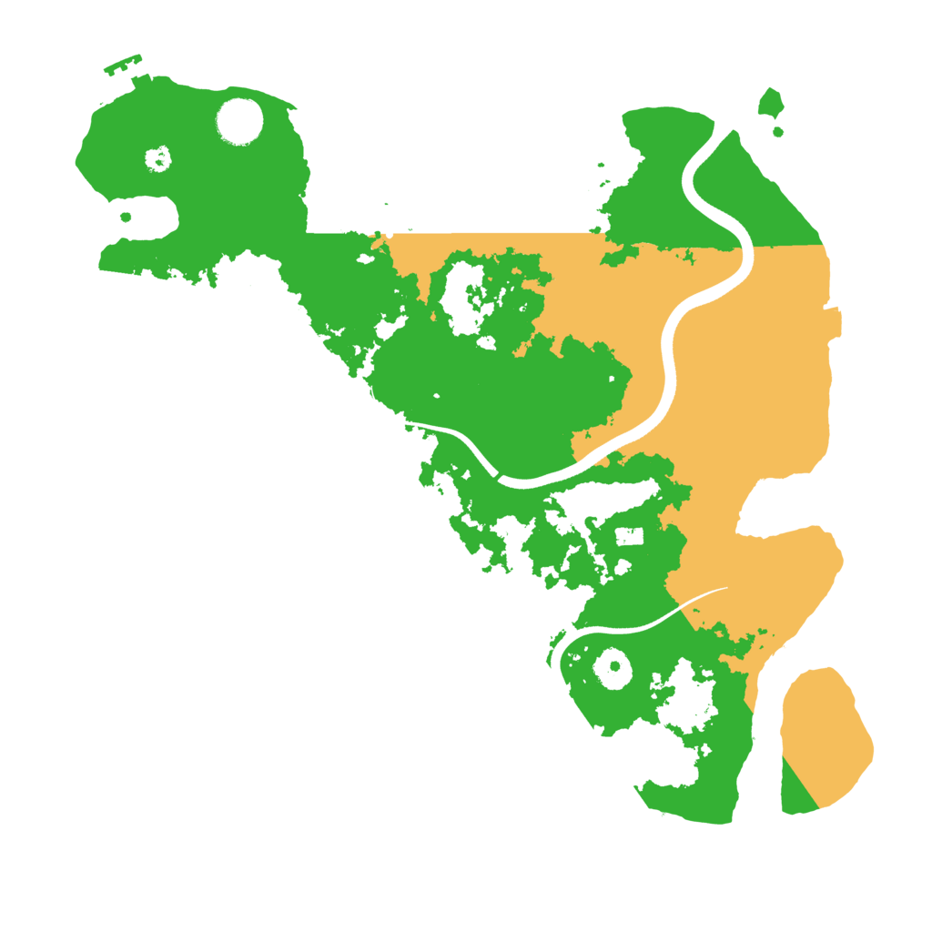Biome Rust Map: Procedural Map, Size: 3600, Seed: 888598168