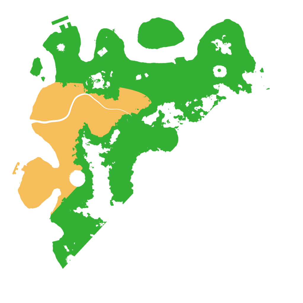 Biome Rust Map: Procedural Map, Size: 3500, Seed: 745173790