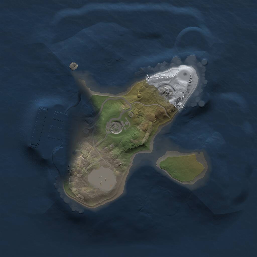 Rust Map: Procedural Map, Size: 1300, Seed: 1300, 3 Monuments