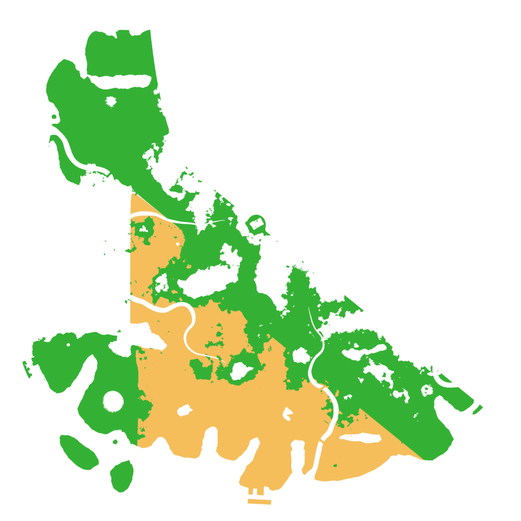 Biome Rust Map: Procedural Map, Size: 4500, Seed: 199833594