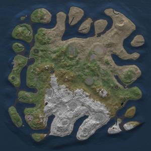 Thumbnail Rust Map: Procedural Map, Size: 4500, Seed: 424285794, 15 Monuments