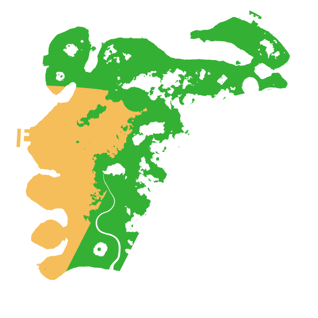 Biome Rust Map: Procedural Map, Size: 3500, Seed: 75675