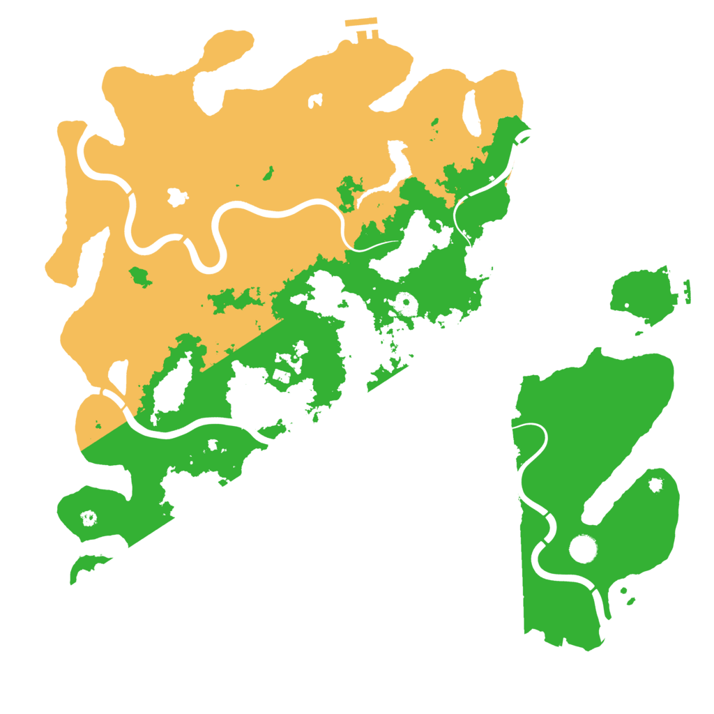 Biome Rust Map: Procedural Map, Size: 4500, Seed: 1234587