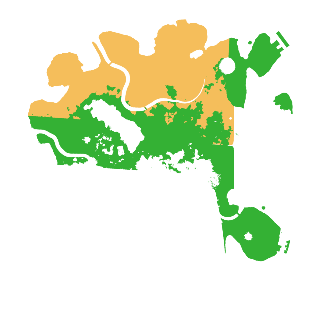 Biome Rust Map: Procedural Map, Size: 3500, Seed: 694201