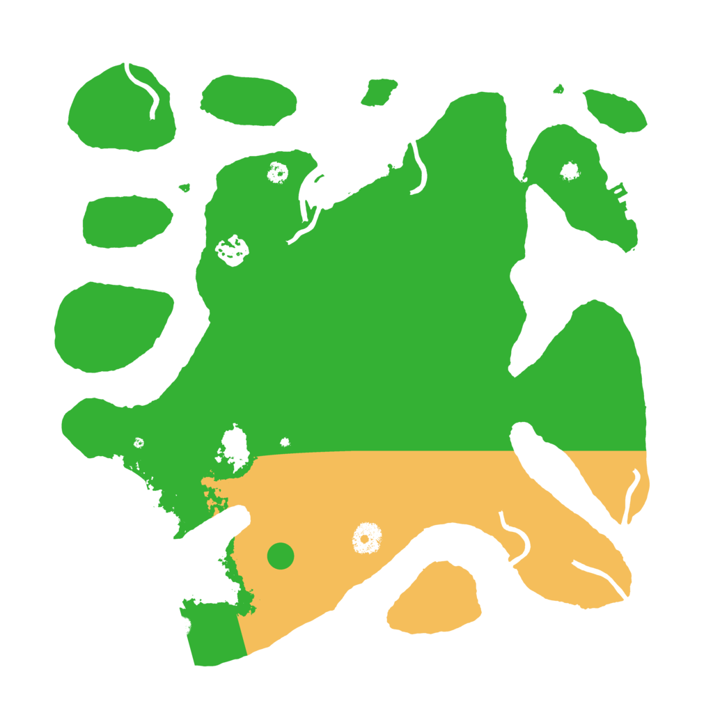 Biome Rust Map: Procedural Map, Size: 3500, Seed: 157935985