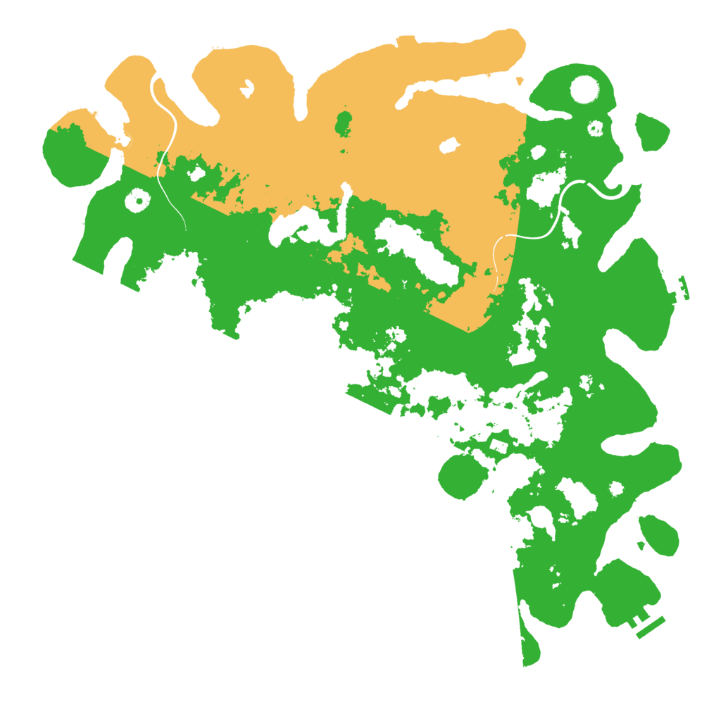 Biome Rust Map: Procedural Map, Size: 4500, Seed: 9825