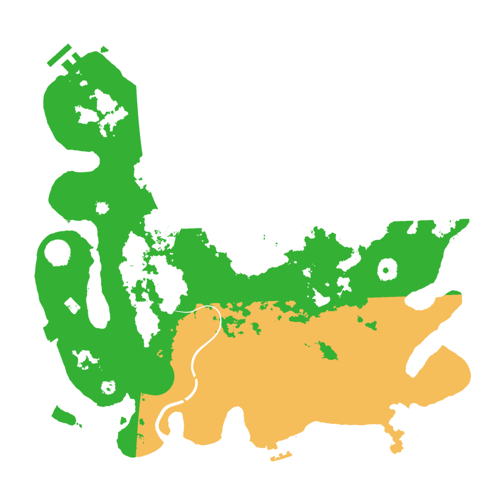 Biome Rust Map: Procedural Map, Size: 3500, Seed: 655379322