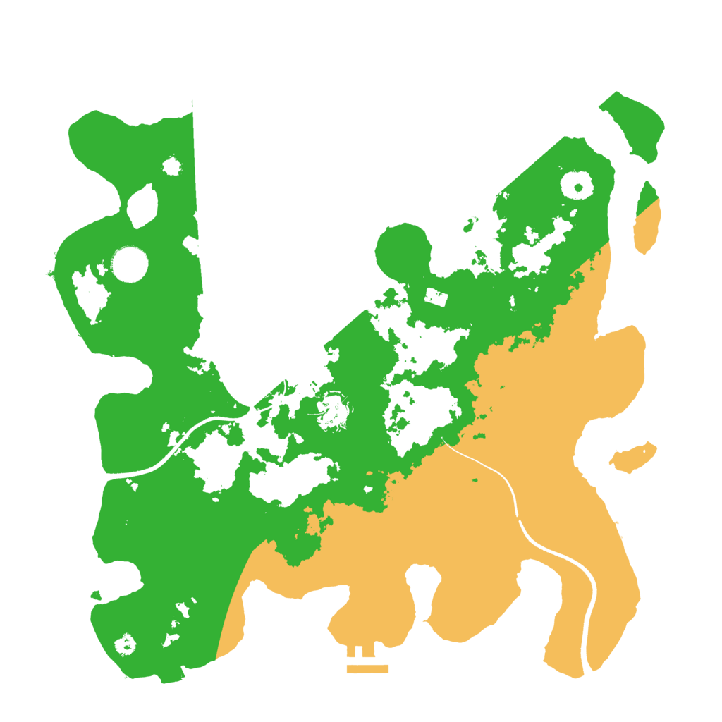 Biome Rust Map: Procedural Map, Size: 3500, Seed: 6462920