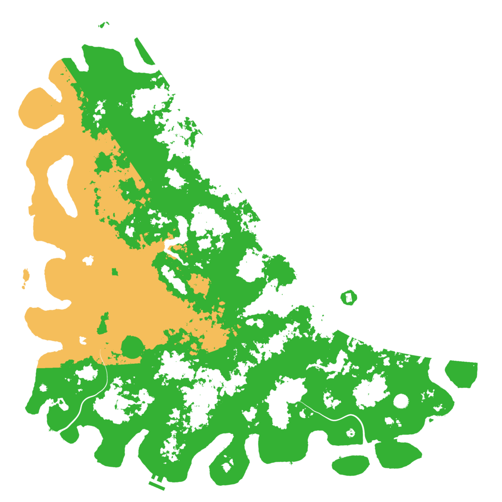 Biome Rust Map: Procedural Map, Size: 6000, Seed: 112021527