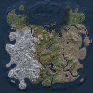 Thumbnail Rust Map: Procedural Map, Size: 4500, Seed: 2737, 16 Monuments