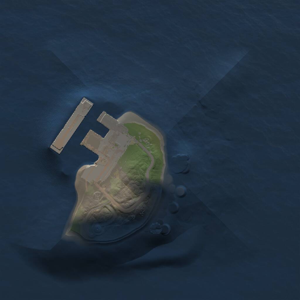 Rust Map: Procedural Map, Size: 1000, Seed: 1211, 2 Monuments