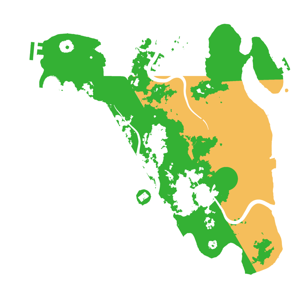 Biome Rust Map: Procedural Map, Size: 3400, Seed: 300074