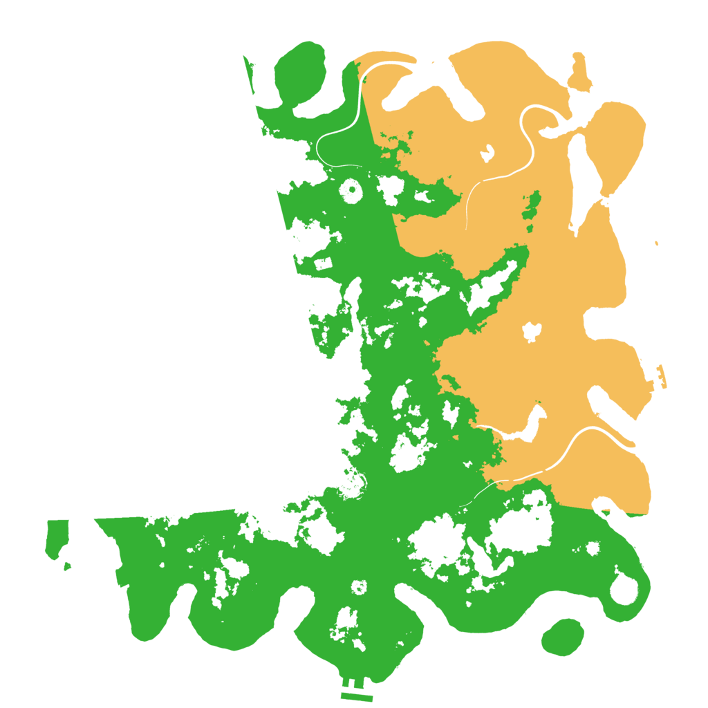 Biome Rust Map: Procedural Map, Size: 4500, Seed: 91524