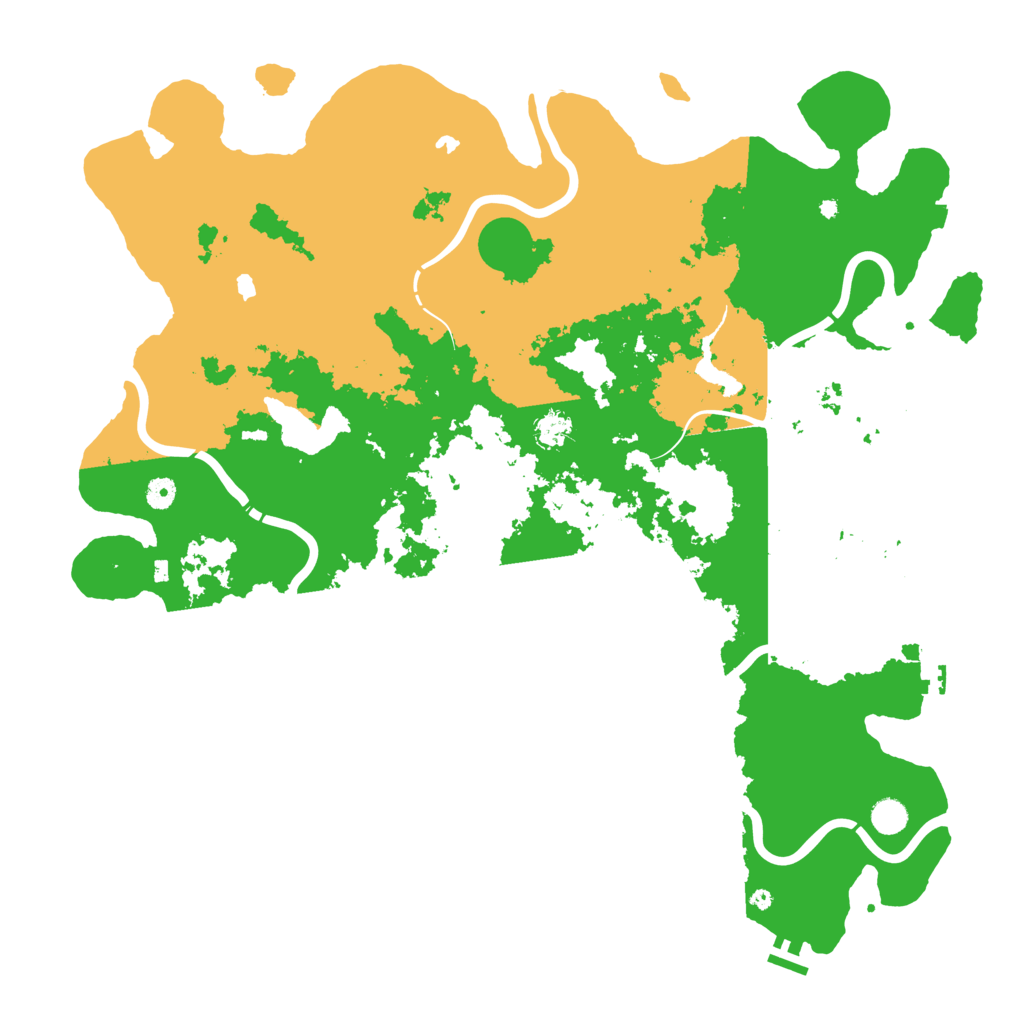 Biome Rust Map: Procedural Map, Size: 5000, Seed: 9272