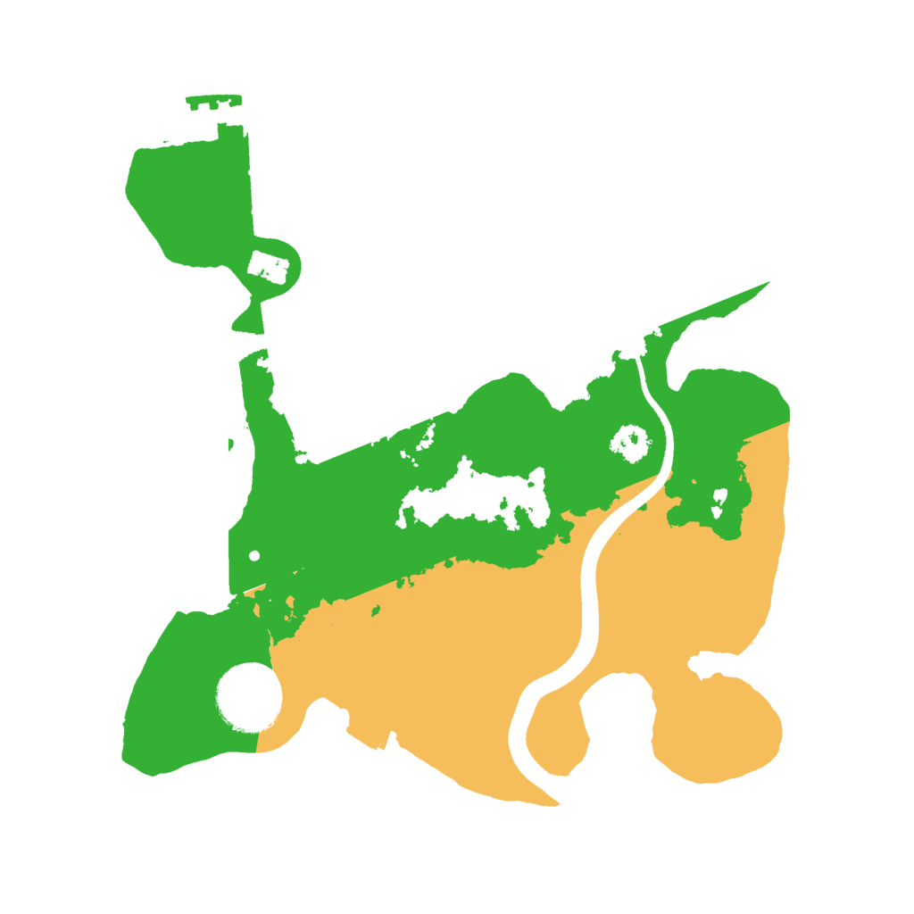 Biome Rust Map: Procedural Map, Size: 2500, Seed: 4688953