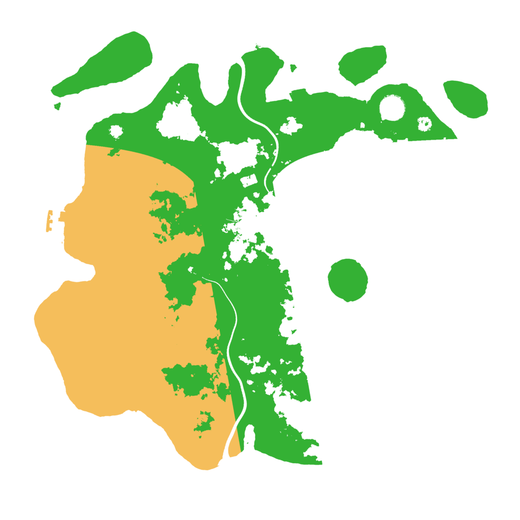 Biome Rust Map: Procedural Map, Size: 3600, Seed: 1222554110