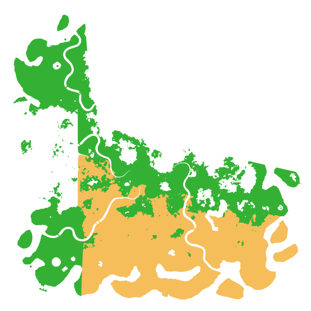 Biome Rust Map: Procedural Map, Size: 6000, Seed: 96093235
