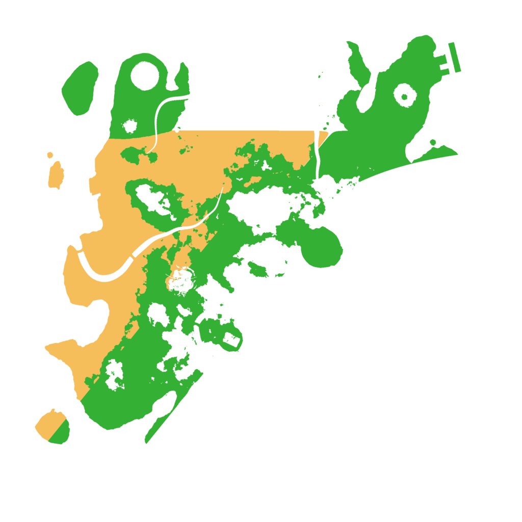 Biome Rust Map: Procedural Map, Size: 3500, Seed: 1599239145