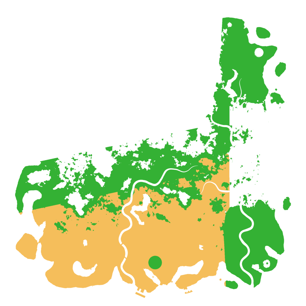 Biome Rust Map: Procedural Map, Size: 6000, Seed: 345432