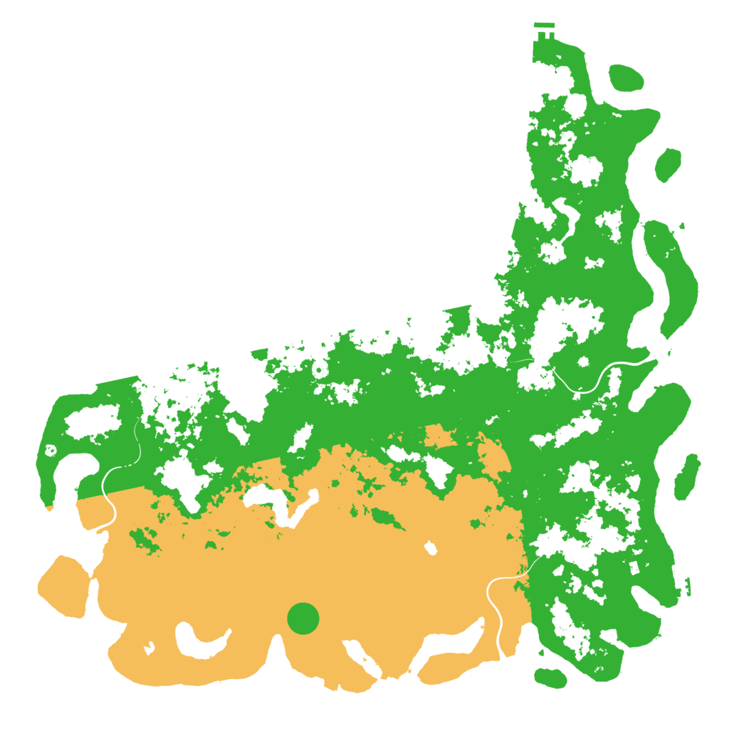 Biome Rust Map: Procedural Map, Size: 6000, Seed: 345432