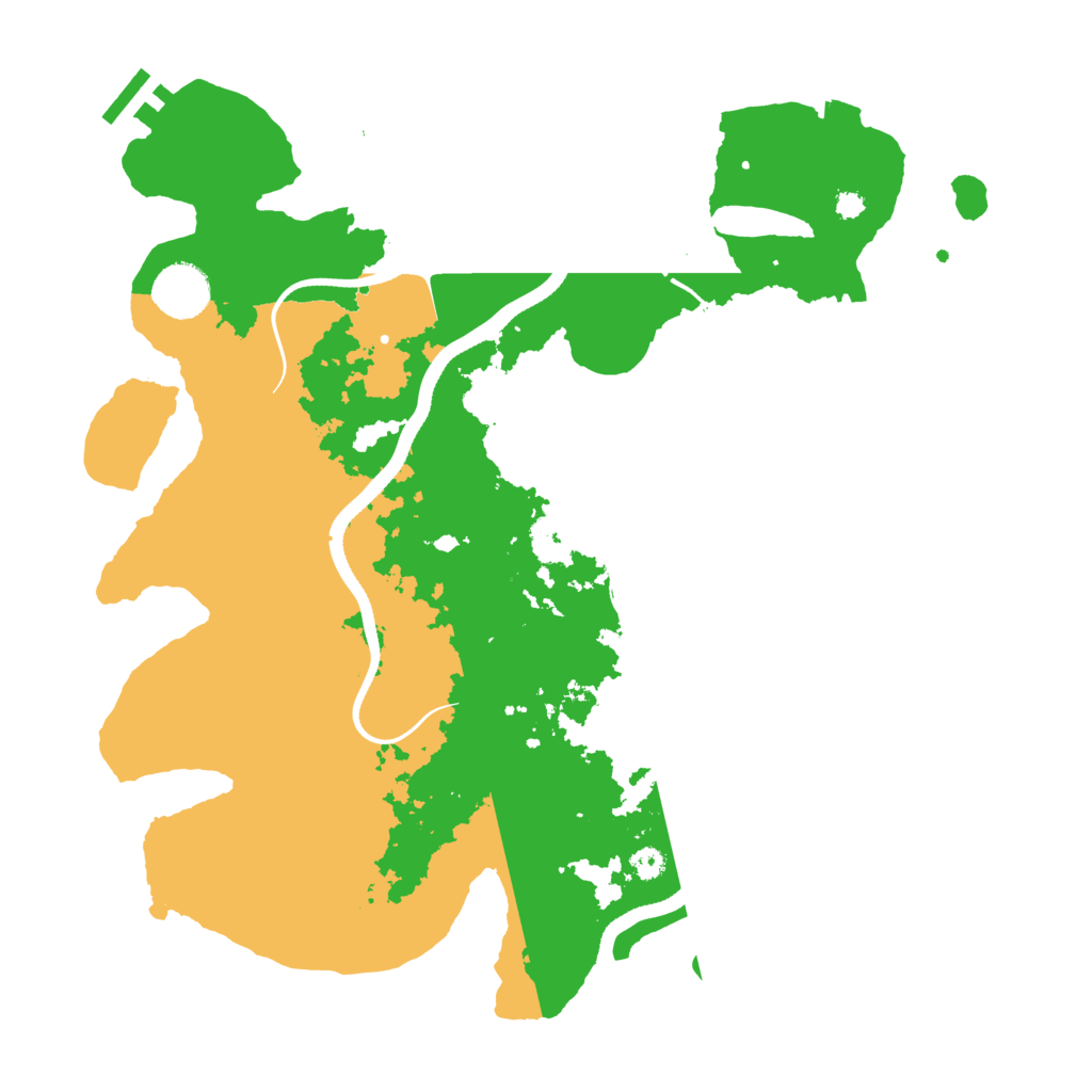 Biome Rust Map: Procedural Map, Size: 3500, Seed: 156845