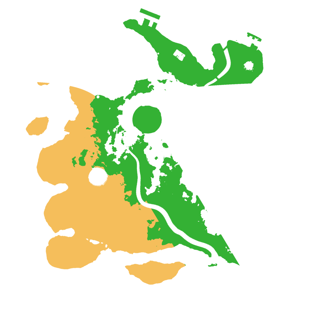 Biome Rust Map: Procedural Map, Size: 3000, Seed: 666420