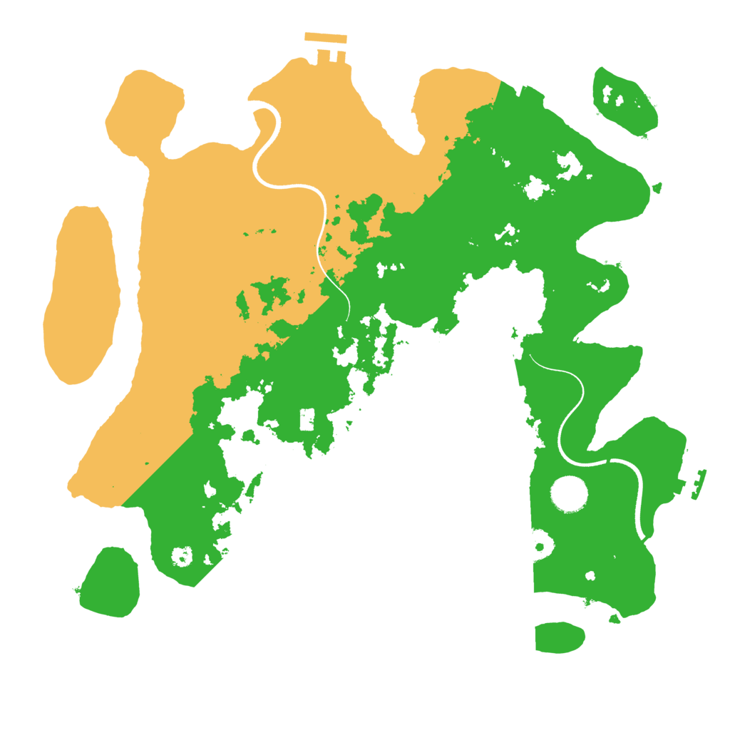 Biome Rust Map: Procedural Map, Size: 3500, Seed: 1577798047