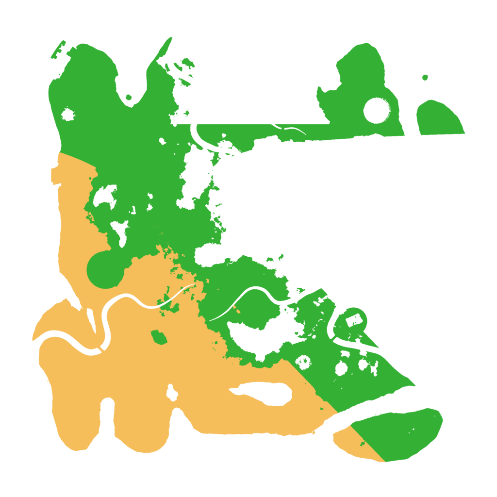 Biome Rust Map: Procedural Map, Size: 3500, Seed: 621937