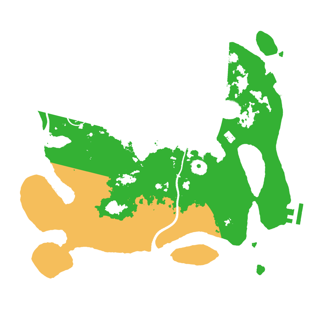 Biome Rust Map: Procedural Map, Size: 3000, Seed: 91907