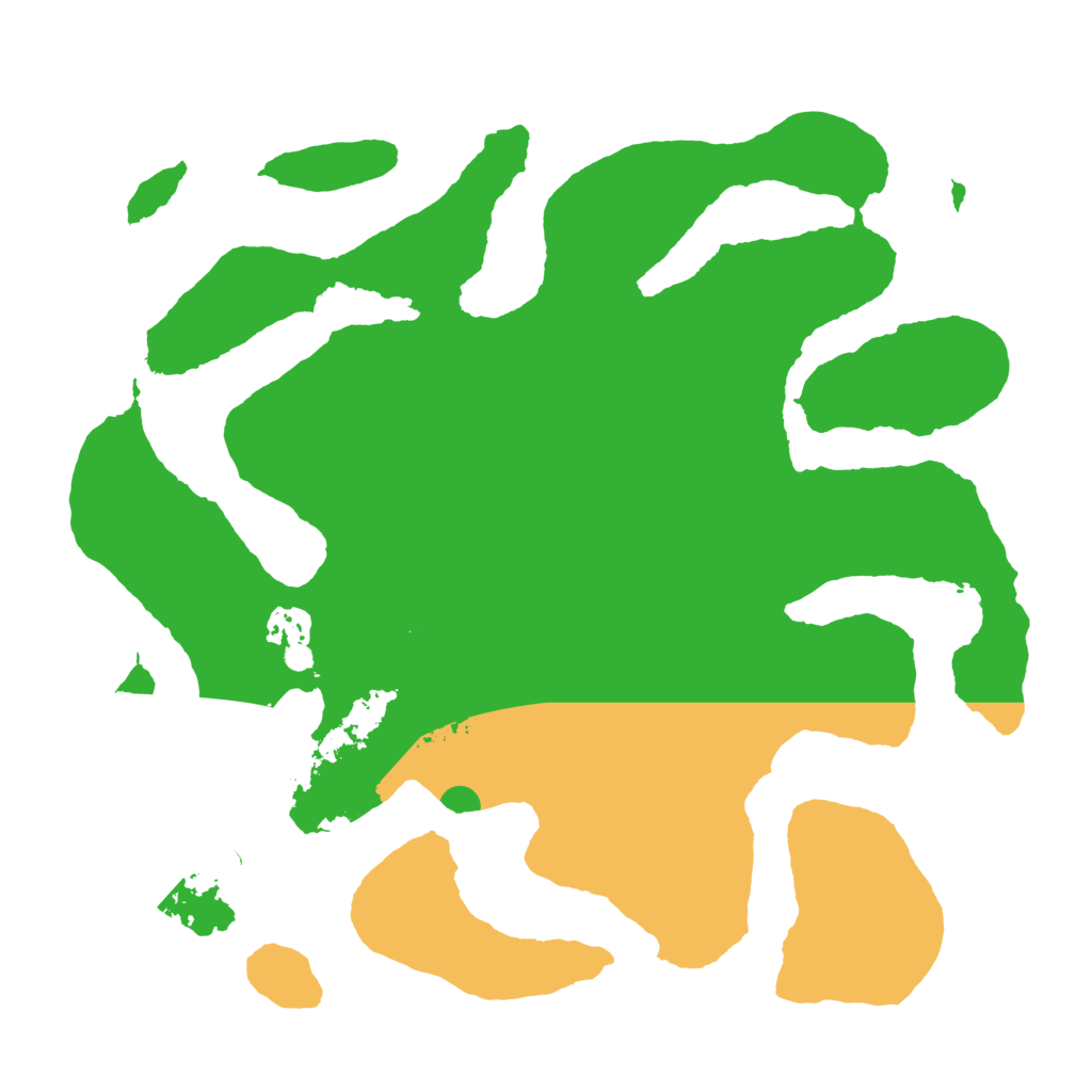 Biome Rust Map: Barren, Size: 3500, Seed: 195496333