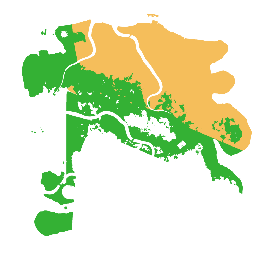 Biome Rust Map: Procedural Map, Size: 3500, Seed: 1219606014