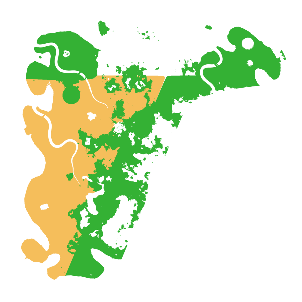 Biome Rust Map: Procedural Map, Size: 4500, Seed: 98765432