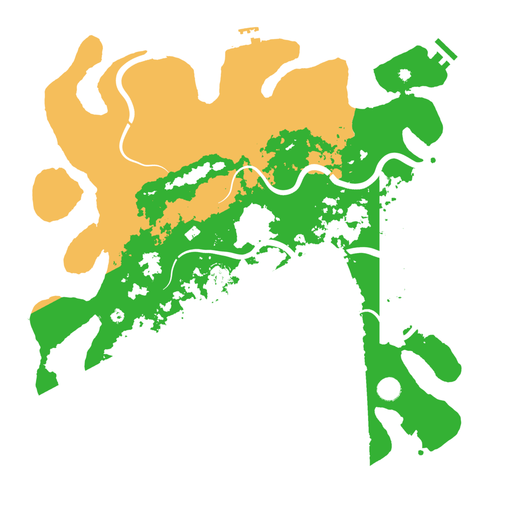 Biome Rust Map: Procedural Map, Size: 3800, Seed: 70607