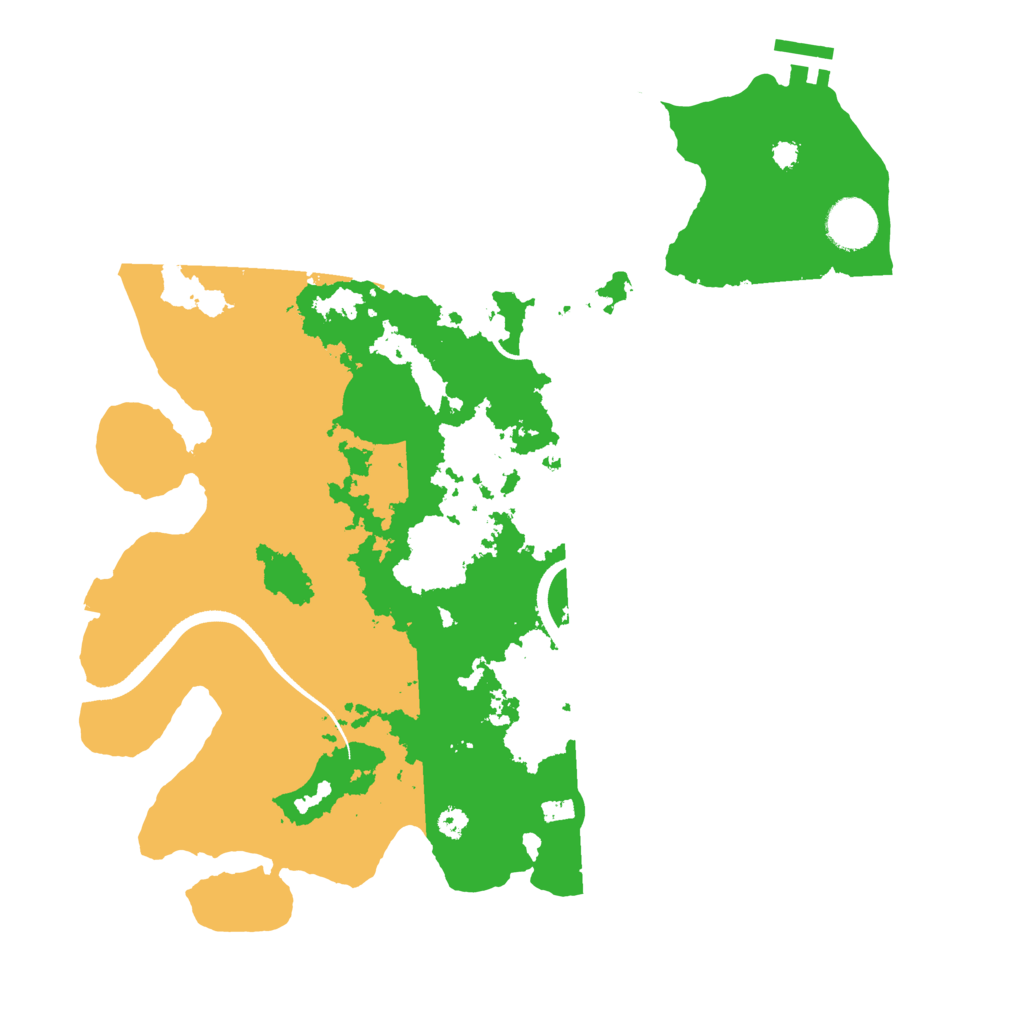 Biome Rust Map: Procedural Map, Size: 3500, Seed: 3436