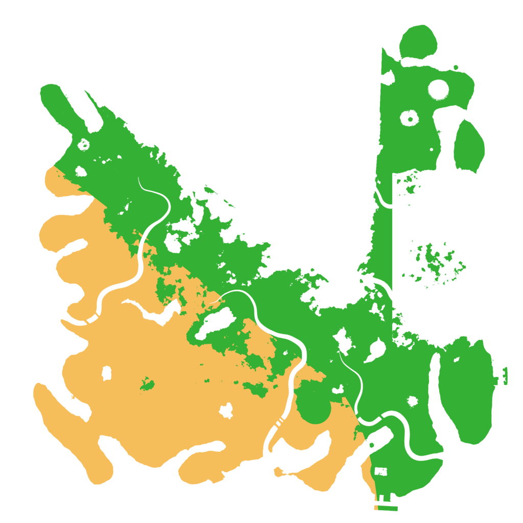 Biome Rust Map: Procedural Map, Size: 4500, Seed: 876543219