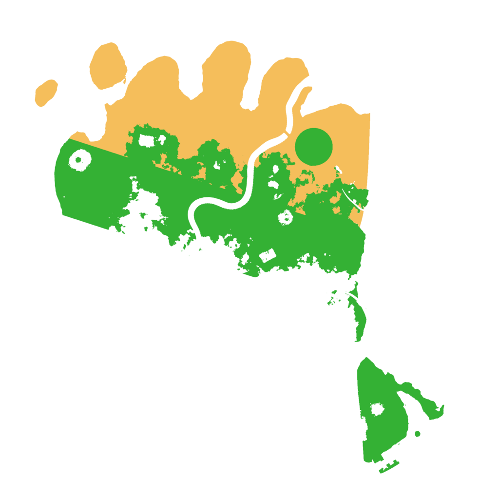 Biome Rust Map: Procedural Map, Size: 3500, Seed: 85207410