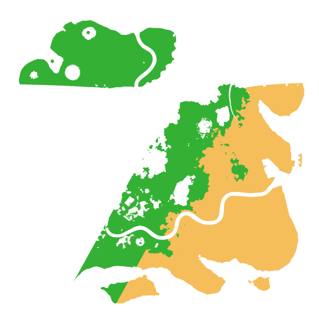 Biome Rust Map: Procedural Map, Size: 3700, Seed: 19669879