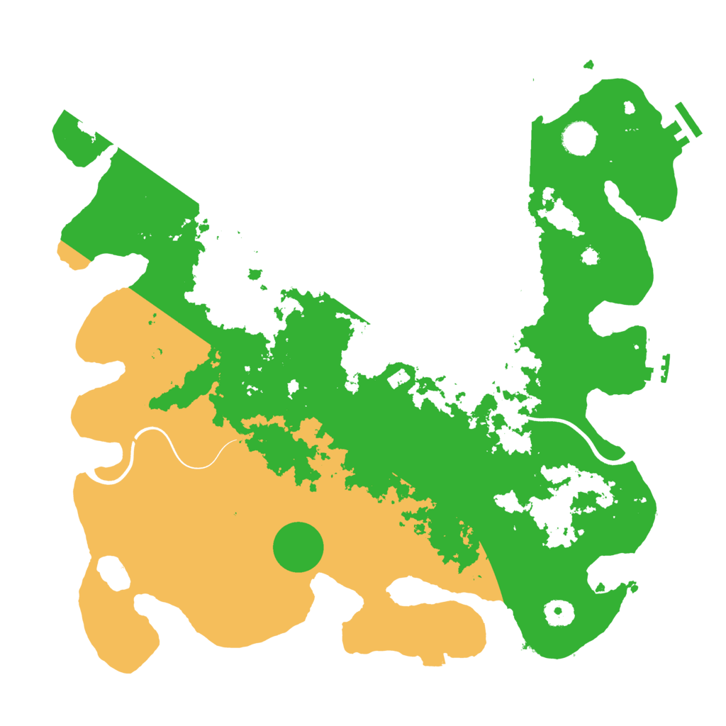 Biome Rust Map: Procedural Map, Size: 3800, Seed: 131607