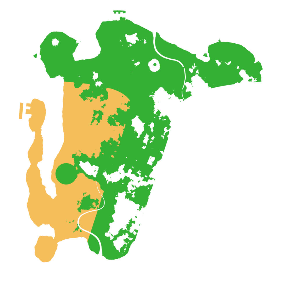 Biome Rust Map: Procedural Map, Size: 3700, Seed: 97072744