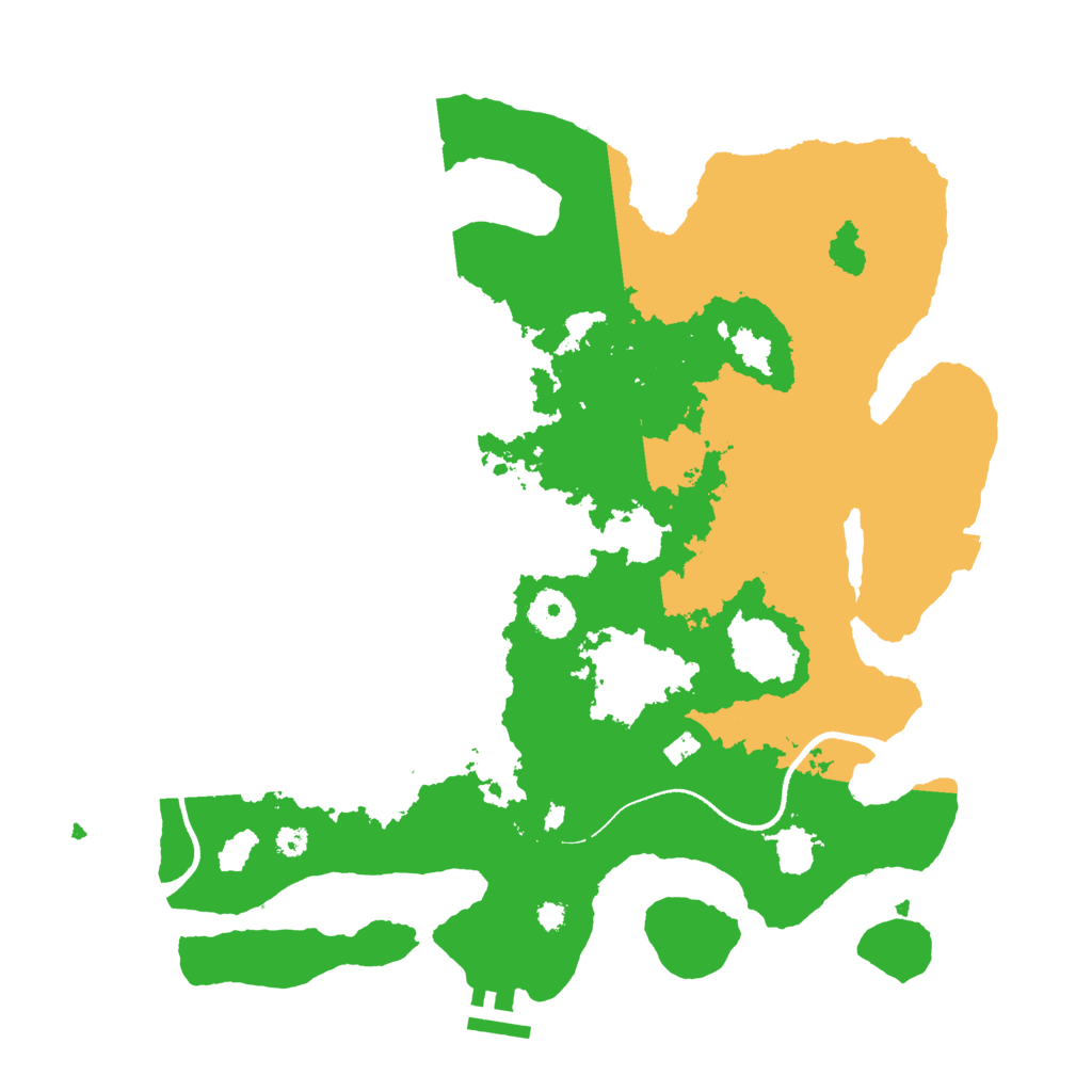 Biome Rust Map: Procedural Map, Size: 3500, Seed: 773844