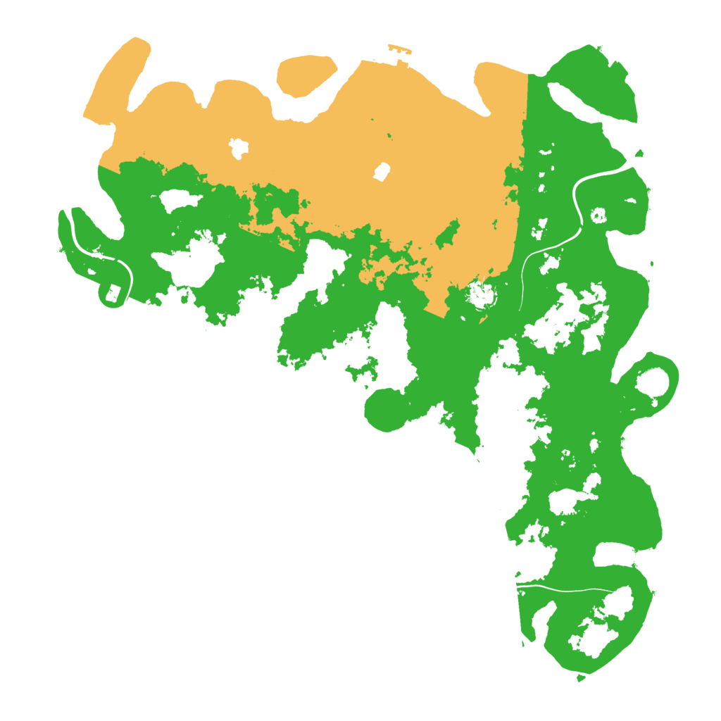 Biome Rust Map: Procedural Map, Size: 4500, Seed: 1233453867