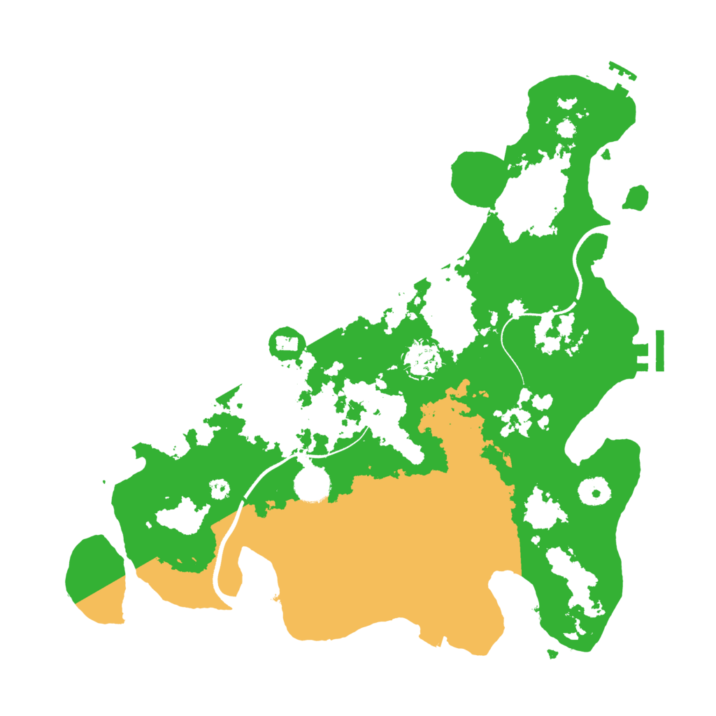 Biome Rust Map: Procedural Map, Size: 3500, Seed: 314377255