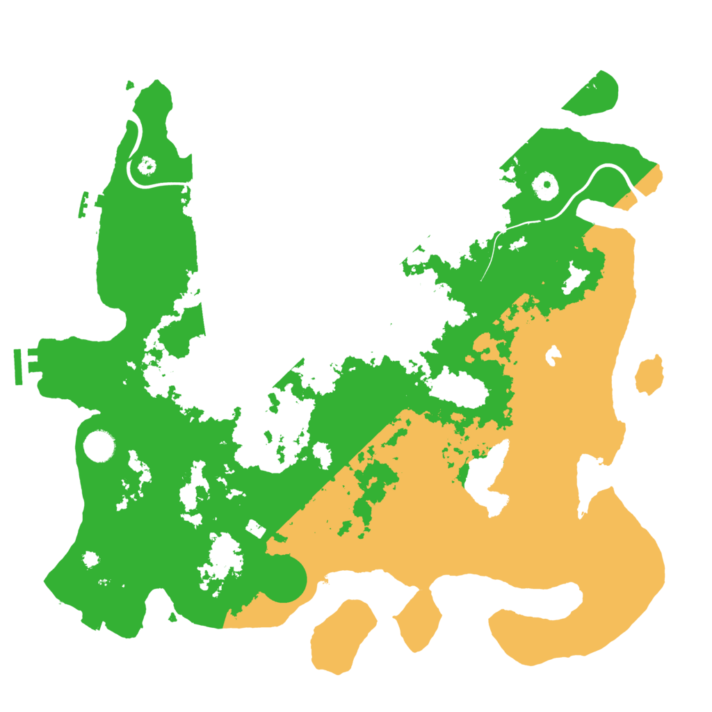 Biome Rust Map: Procedural Map, Size: 4000, Seed: 5487