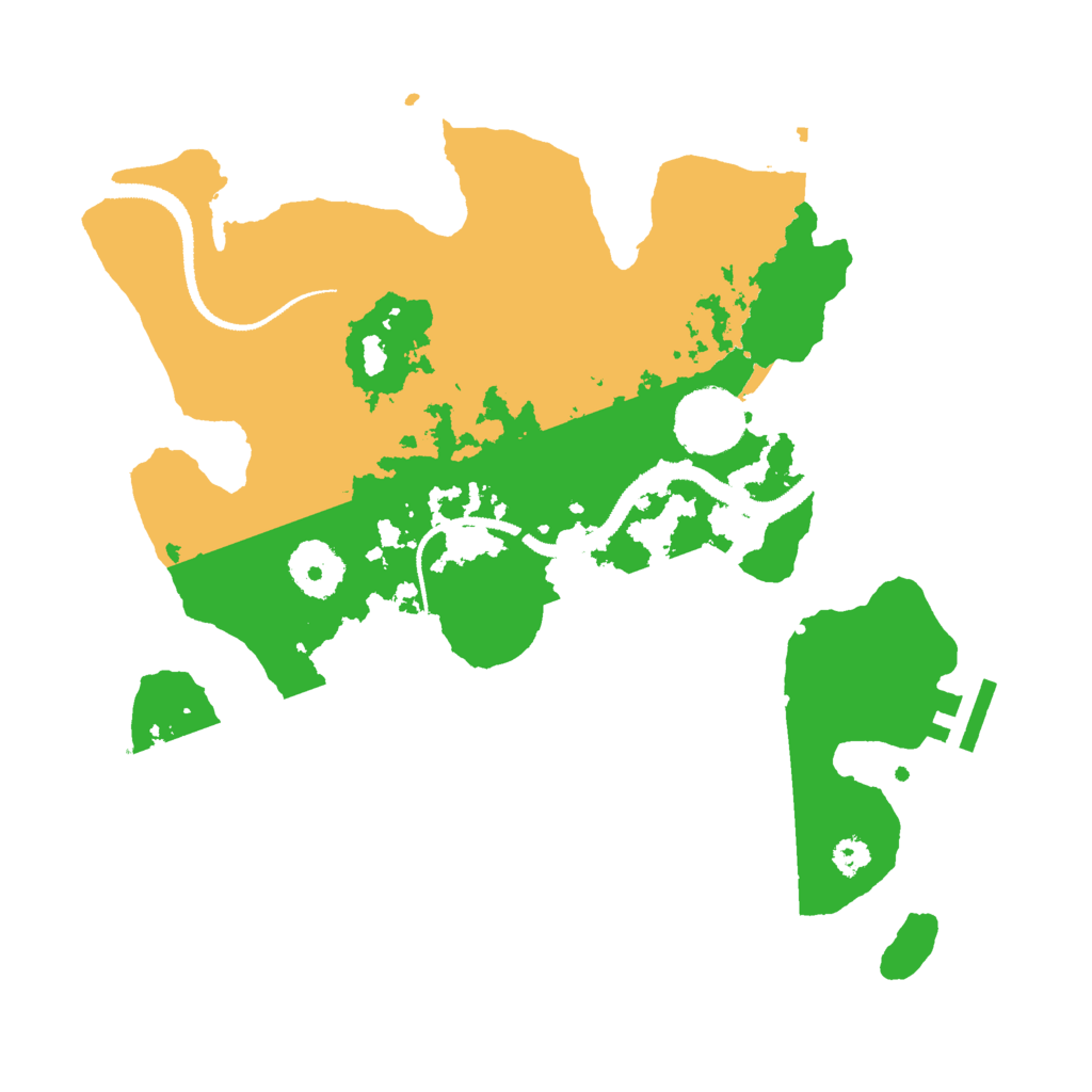 Biome Rust Map: Procedural Map, Size: 3000, Seed: 58996