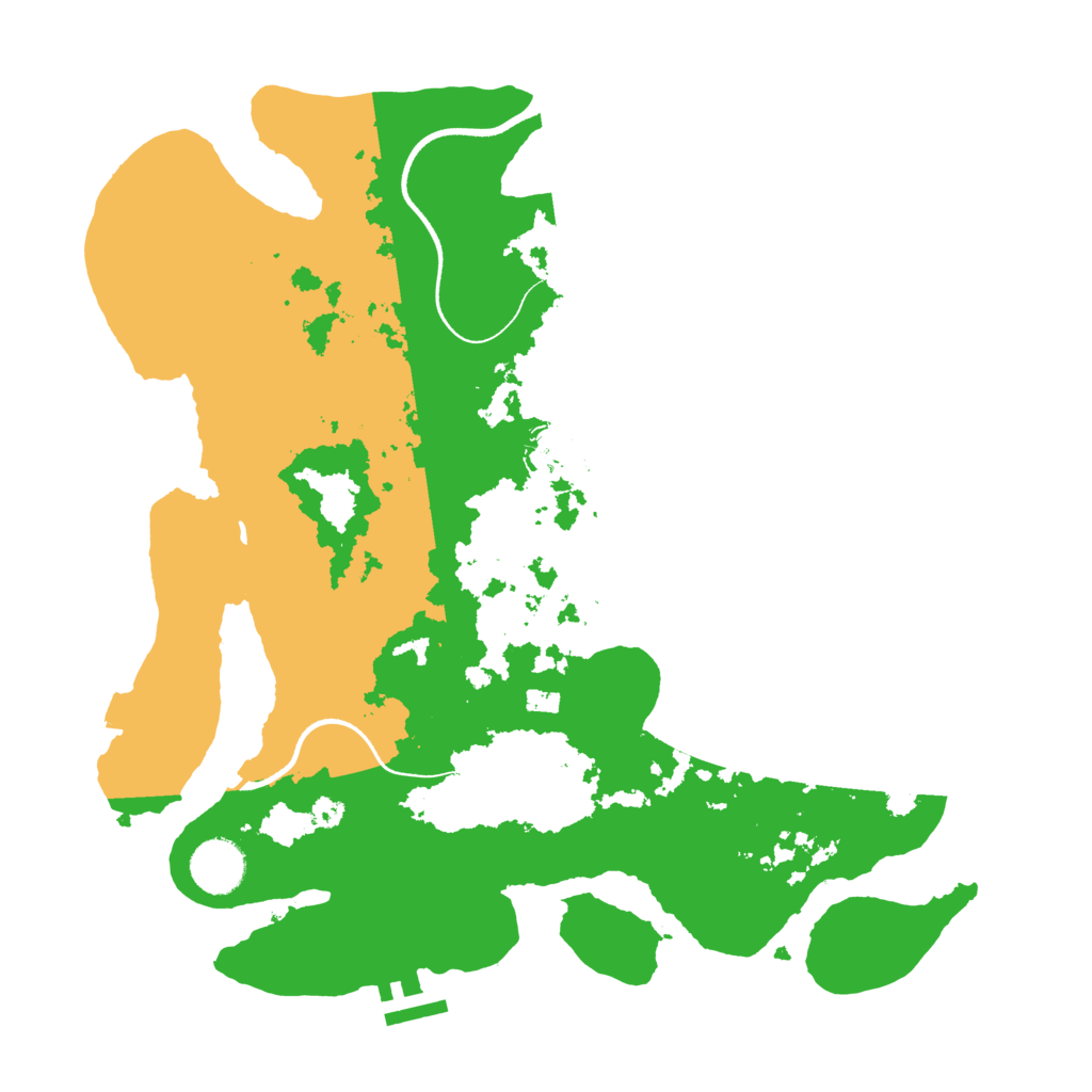 Biome Rust Map: Procedural Map, Size: 3500, Seed: 192018683