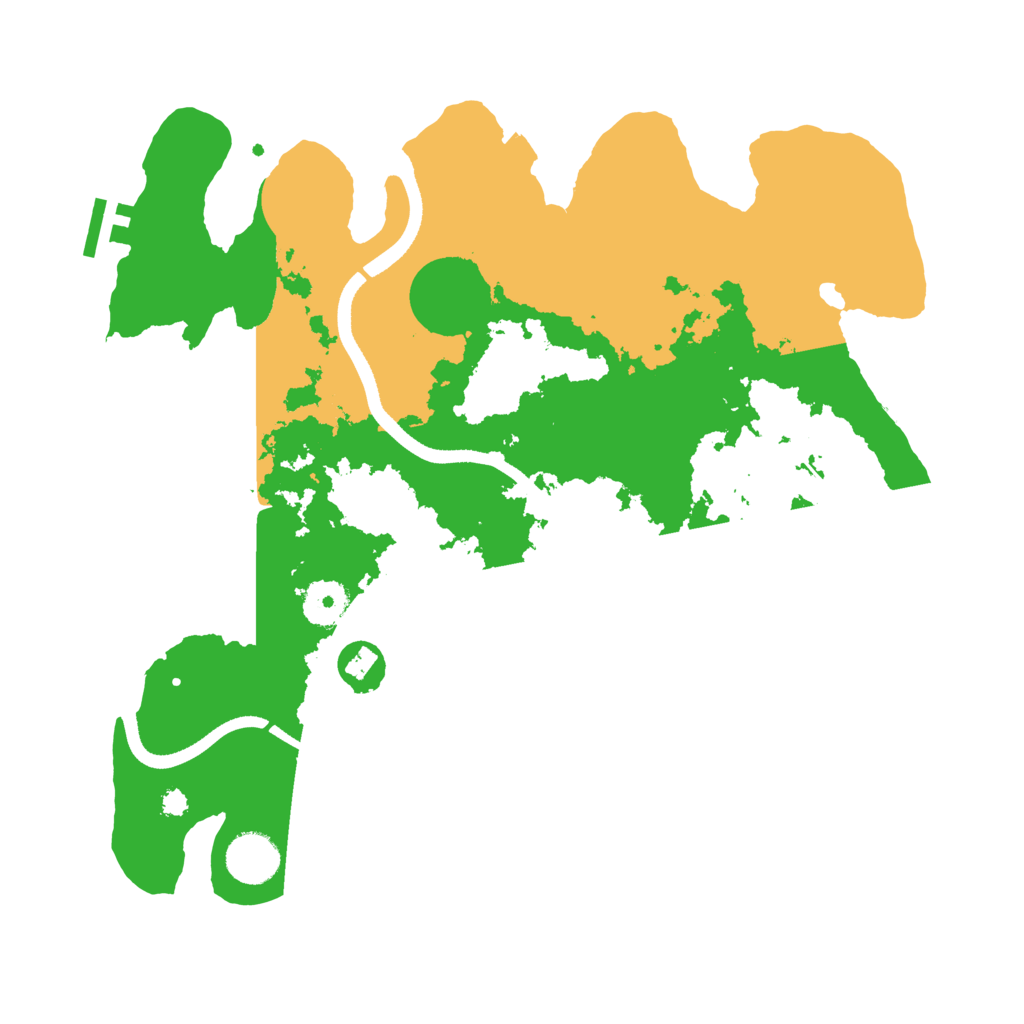 Biome Rust Map: Procedural Map, Size: 3500, Seed: 753906361