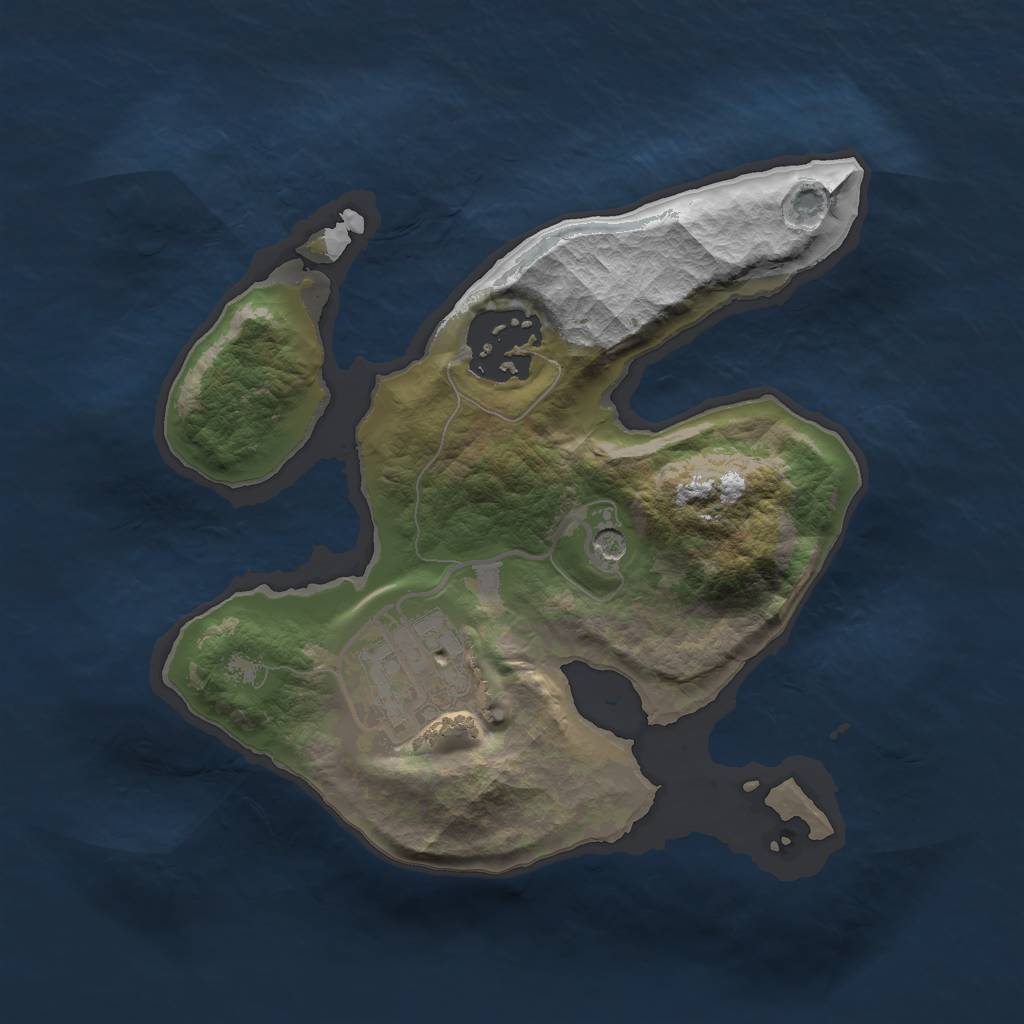 Rust Map: Barren, Size: 2000, Seed: 12072020, 5 Monuments