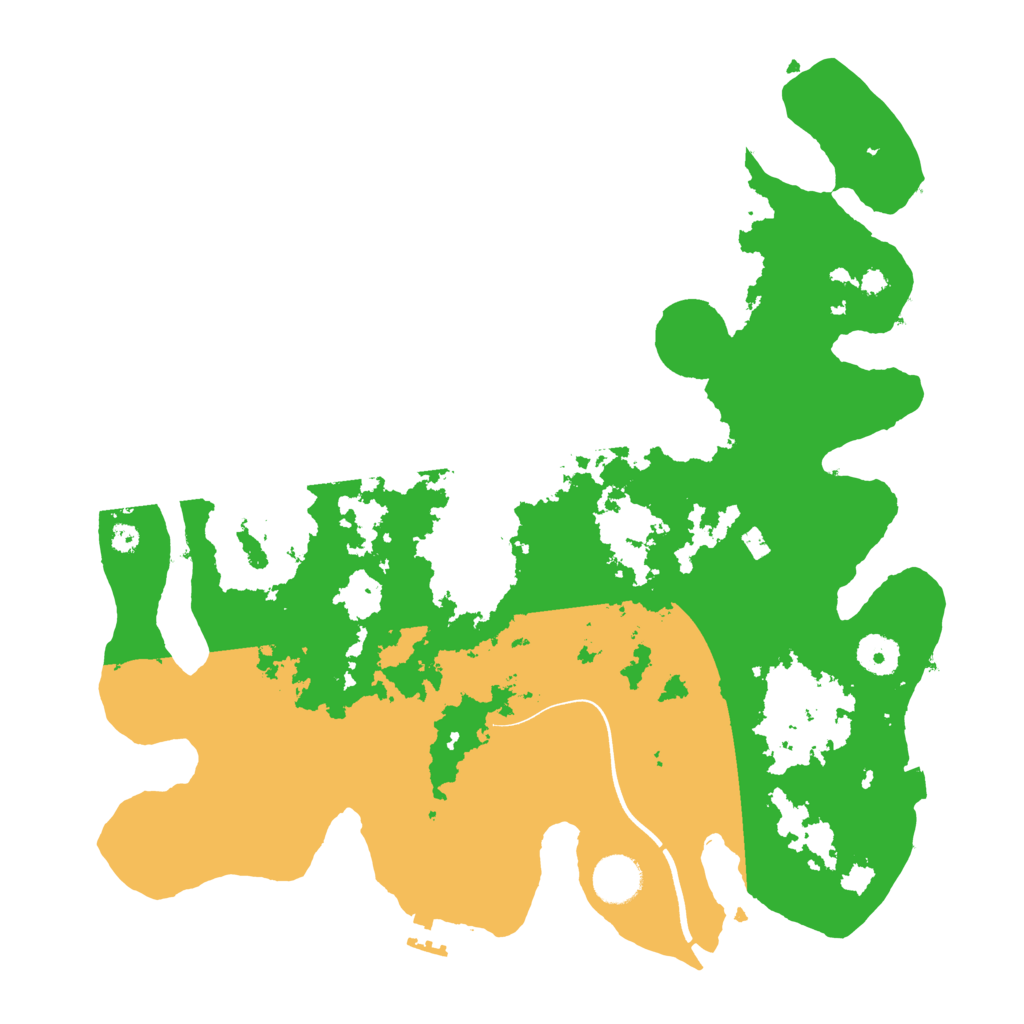 Biome Rust Map: Procedural Map, Size: 3700, Seed: 253429540