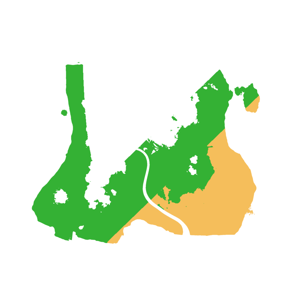Biome Rust Map: Procedural Map, Size: 2000, Seed: 5487